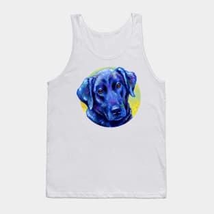 Loyal Companion -  Colorful Black Labrador Retriever Dog Tank Top